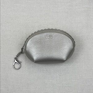 UGG Silver Leather Coin Pouch